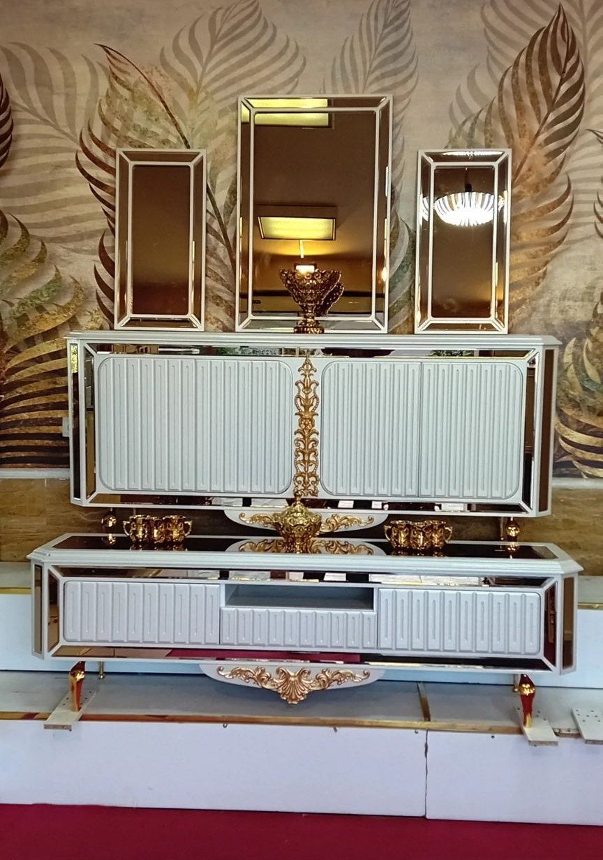 ست چوبی و کنسول و میز tv کد 2244