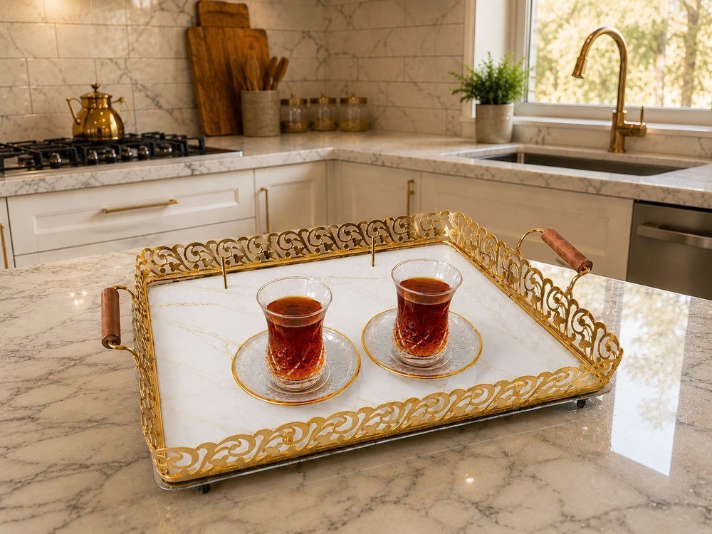 سینی دور تسمه دار فلزی
